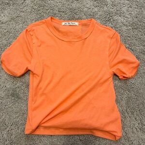 Free people orange t shirt size XS